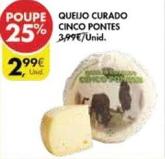 Pingo Doce Queijo Curado Cinco Pontes promoção