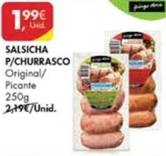 Pingo Doce Salsicha P/Churrasco 250g promoção