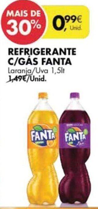 Pingo Doce Refrigerante C/Gás Fanta 1,5lt promoção