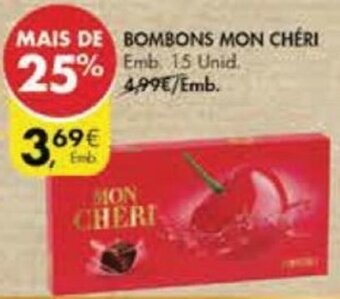 Pingo Doce Bombons Mon Chéri 15 Unid promoção