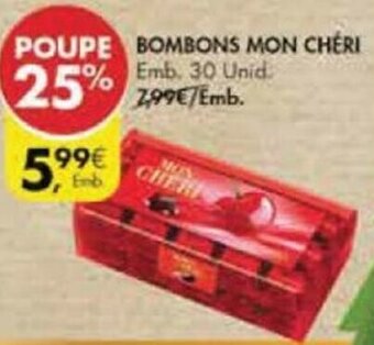 Pingo Doce Bombons Mon Chéri 30 Unid promoção