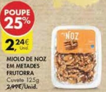 Pingo Doce Miolo de Noz em Metades Frutorra 125g promoção