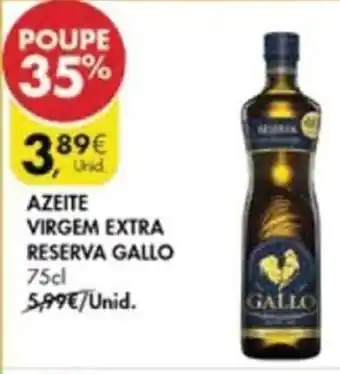 Pingo Doce Azeite Virgem Extra Reserva Gallo 75cl promoção