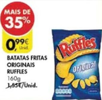 Pingo Doce Batatas Fritas Originais Ruffles 160g promoção