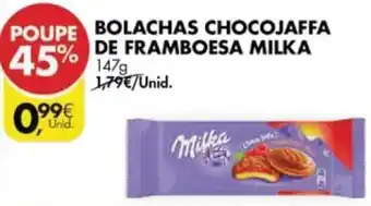 Pingo Doce Bolachas Chocojaffa de Framboesa Milka 147g promoção
