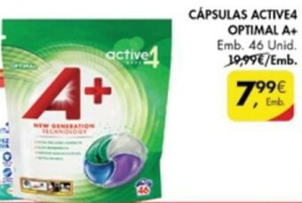 Pingo Doce Cápsulas Active4 Optimal A+ 46 Unid promoção