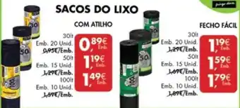 Pingo Doce Sacos Do Lixo Com Atilho 30lt 20 Unid promoção