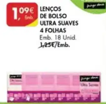 Pingo Doce Lenços de Bolso Ultra Sauves 4 Folhas 18 Unid promoção