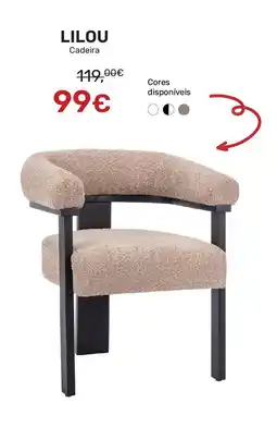 Homy Casa LILOU Cadeira promoção