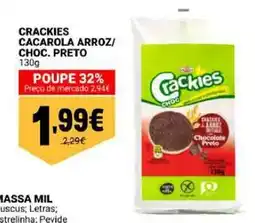 Neomáquina Crackies cacarola arroz/ choc. preto promoção