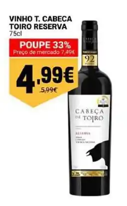 Neomáquina Vinho t. cabeca toiro reserva promoção