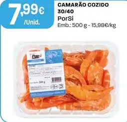 Intermarché Camarão cozido 30/40 porsi promoção