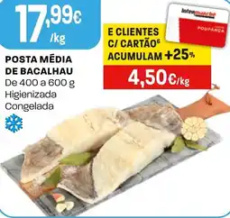 Intermarché Posta média de bacalhau promoção