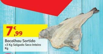 Bacalhau sortido(+3 kg):inteiro kg