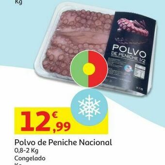 Auchan Polvo nacion peniche:0.8-2.0kg congelado kg promoção