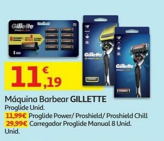 Auchan Máquina barbear gillette promoção