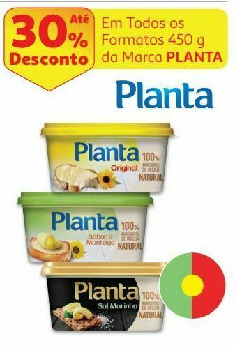 Auchan Creme vegetal planta promoção