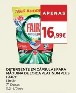 El Corte Inglés Detergente em cápsulas para máquina de loiça platinum plus fairy promoção