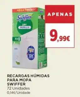 El Corte Inglés Recargas humidas para mopa swiffer promoção