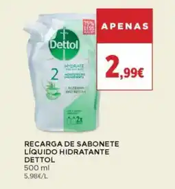 El Corte Inglés Recarga de sabonete líquido hidratante dettol promoção