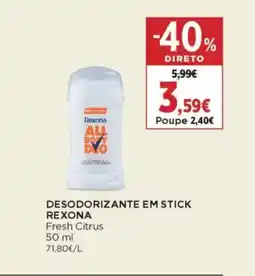 El Corte Inglés Desodorizante em stick rexona promoção