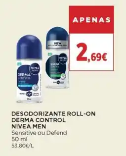 El Corte Inglés Desodorizante roll-on derma control nivea men promoção