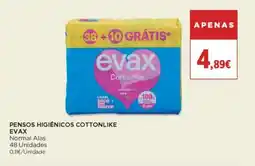 El Corte Inglés Pensos higiénicos cottonlike evax promoção