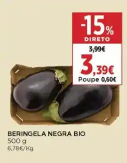 El Corte Inglés Beringela negra bio promoção