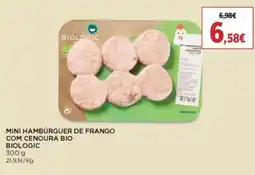El Corte Inglés Mini hamburguer de frango com cenoura bio biologic promoção