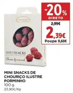 El Corte Inglés Mini snacks de chourico ilustre porminho promoção