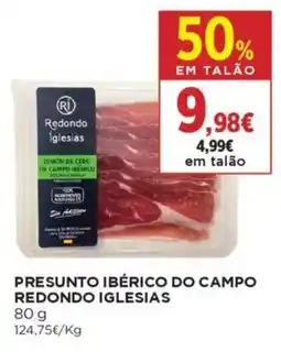El Corte Inglés Presunto ibérico do campo redondo iglesias promoção