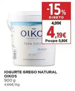 El Corte Inglés Iogurte grego natural oikos promoção