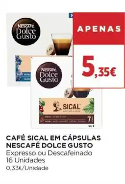 El Corte Inglés Café sical em cápsulas nescafé dolce gusto promoção