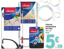 E.Leclerc Toalha microfibra pet pro promoção