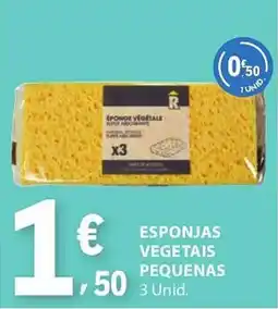 E.Leclerc Esponjas vegetais pequenas promoção