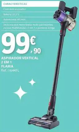 E.Leclerc Aspirador vertical 2 em 1 plama promoção