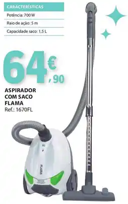 E.Leclerc Aspirador com saco flama promoção