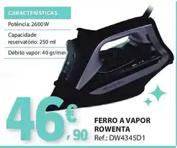 E.Leclerc Ferro a vapor rowenta promoção