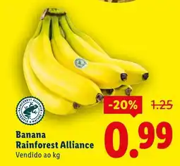 Lidl Banana Rainforest Alliance promoção