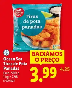 Lidl Ocean Sea Tiras de Pota Panadas promoção