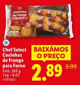 Lidl Chef Select Coxinhas de Frango para Forno promoção