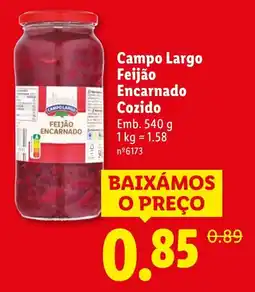 Lidl Campo Largo Feijão Encarnado Cozido promoção