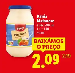 Lidl Kania Maionese promoção