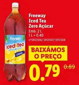 Lidl Freeway Iced Tea Zero Açúcar promoção