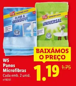 Lidl W5 Panos Microfibras promoção