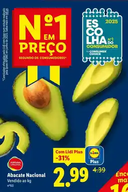 Lidl Abacate Nacional promoção