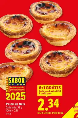 Lidl Pastel de Nata promoção