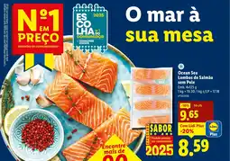 Lidl Ocean Sea Lombos de Salmão sem Pele promoção
