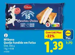 Lidl Milbona Queijo Fundido em Fatias promoção
