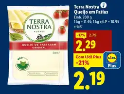 Lidl Terra Nostra Queijo em Fatias promoção